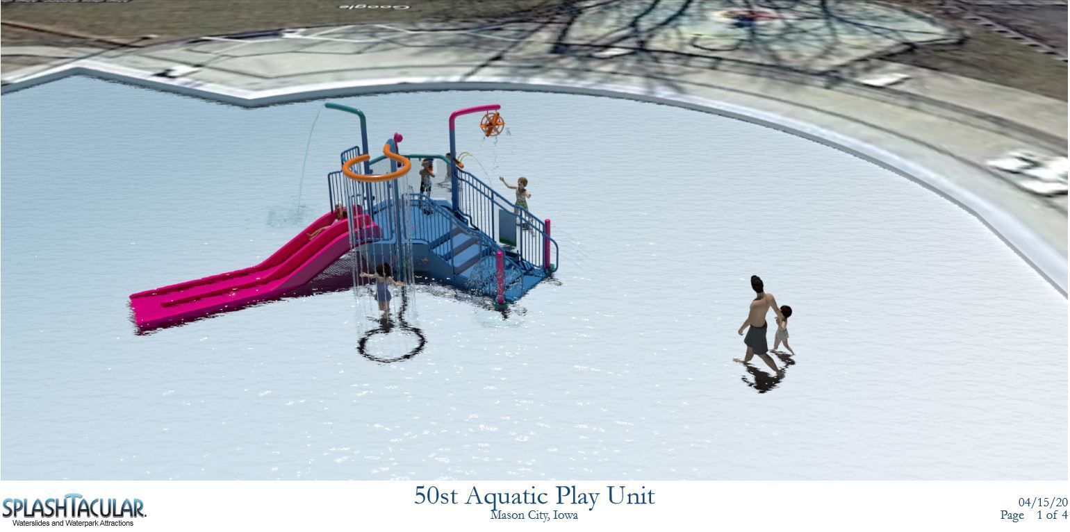 SplashTacular Aquatic Center playground rendering